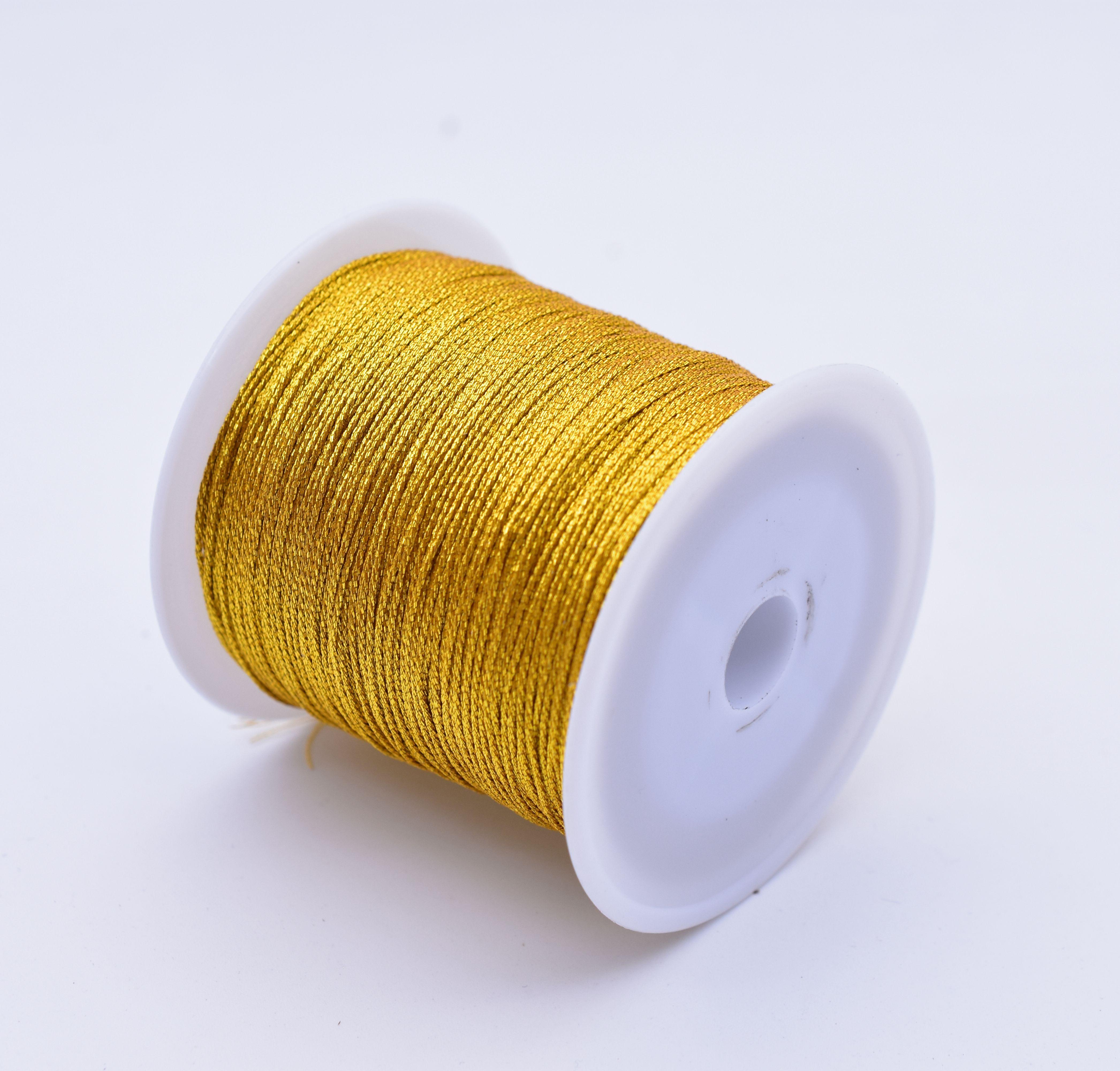 金扫把金线金丝线金银股线流苏绕线diy手工配件手链编织玉线红12股金