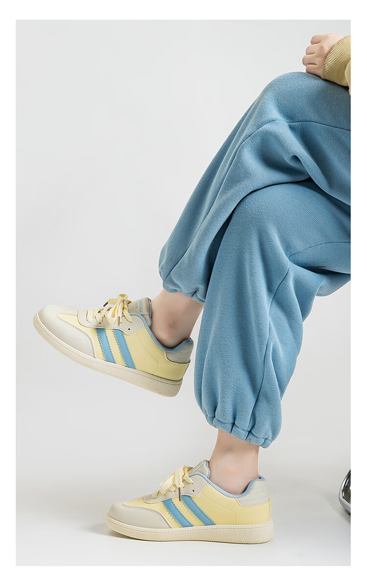Global Soft Sole Lightweight Dopamine Colorway Women's White Sneakers 2025 Spring Summer Versatile Fashion Comfortable Breathable Skate Shoes 8