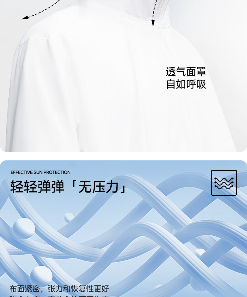 JEEP Men's Summer Outdoor Sun Protection Ice Silk Quick-Dry Lightweight Skin Jacket with Brim White 5XL 11
