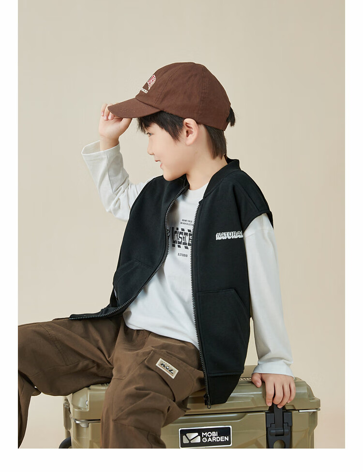 Duoduojia Baseball Vest, Children's Spring And Autumn Style 2026, Boys' Casual Sports Vest, Sleeveless Jacket for Older Childre 9