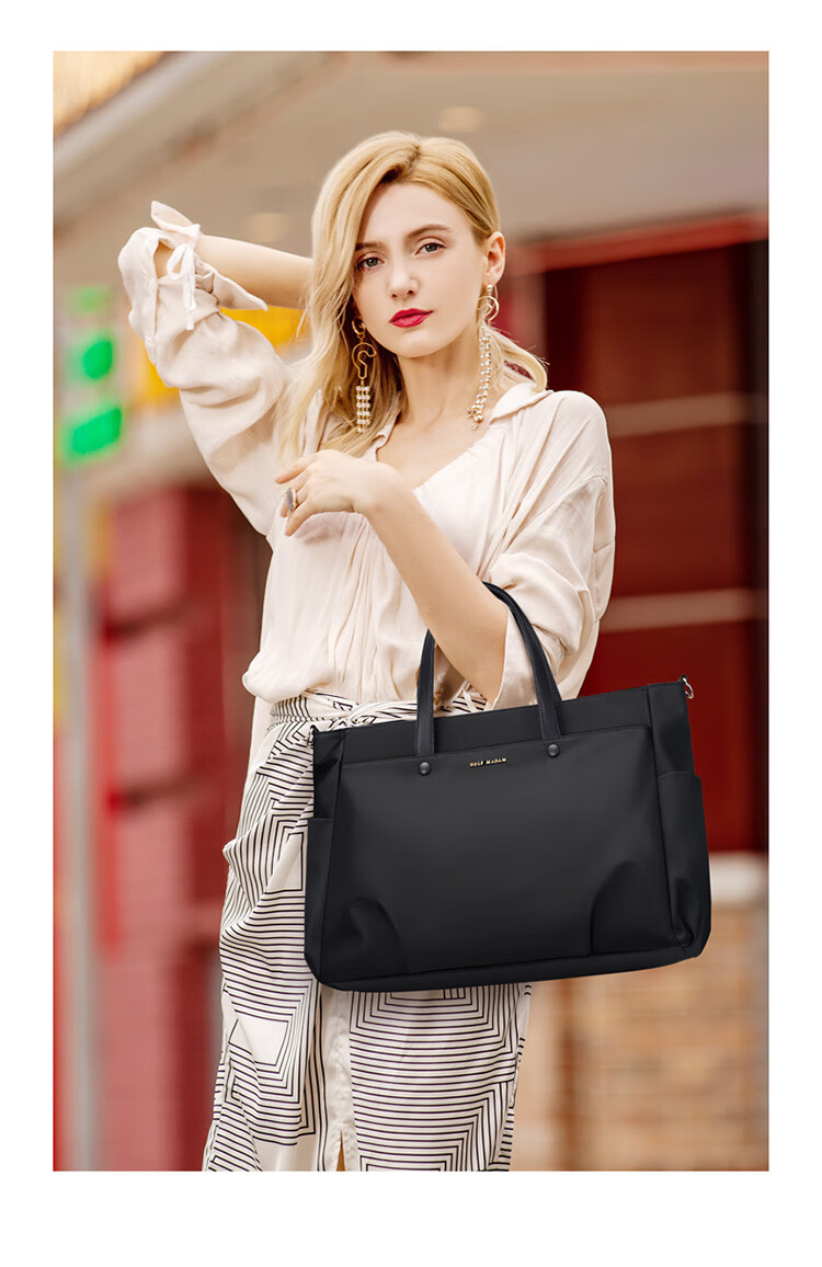 GOLF Laptop Bag for Women, 14/15.6 Inch Handheld Notebook Bag, Huawei Apple Business Briefcase, Shoulder Crossbody Bag 23