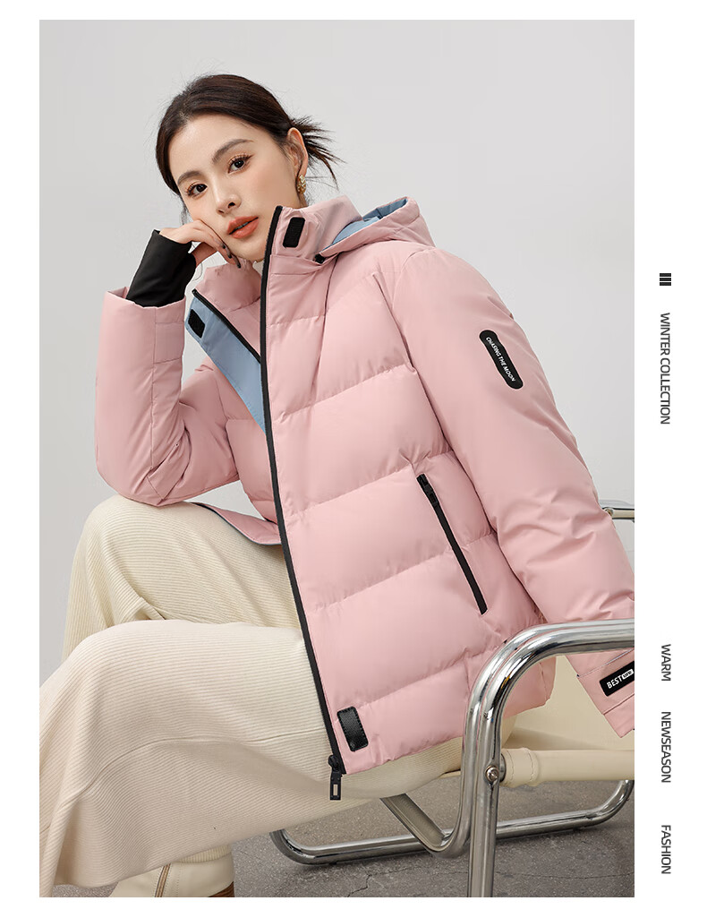 Yalu Women's Down Jacket 2025 New Winter Red Short Hooded National Standard Duck Down Fashion Thick Warm Coat Female 9
