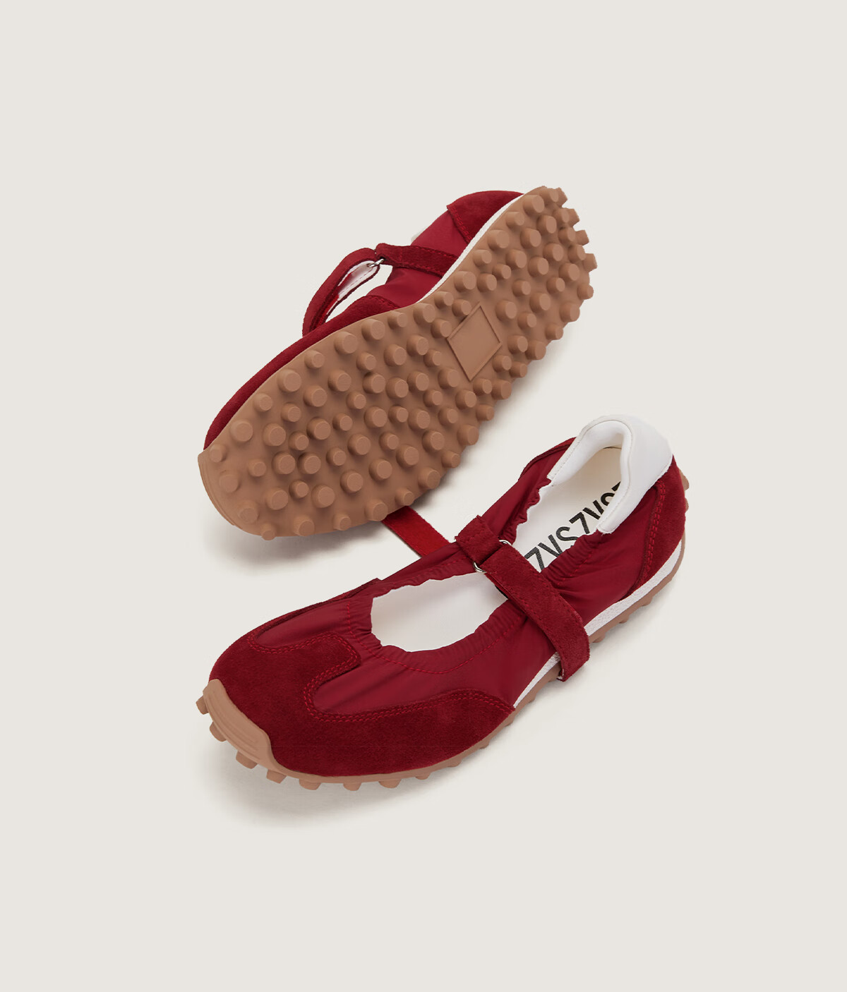 Sasa Su [Leaping Ballet] Spring Summer New Bean Sole Mary Jane Velcro Comfortable Ballet Sneakers Women Shoes 17