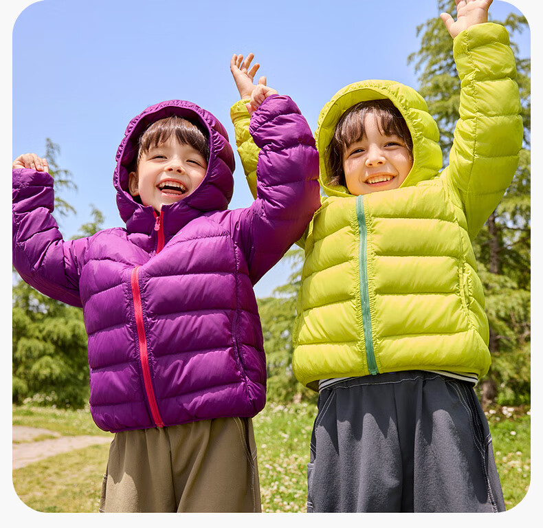 Dudu Kids Lightweight Down Jacket New Year Boys Girls Warm Winter Coat Baby Black Size 90 15