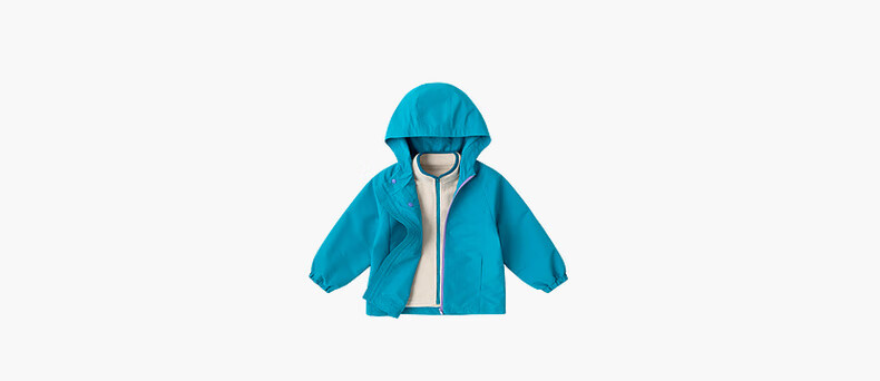 Dudu Kids [Three-Proof Softshell] Baby Three-Way Wear Autumn Boys' Outdoor Jacket Autumn Girls' Top Children's Fashion Pink 100 12