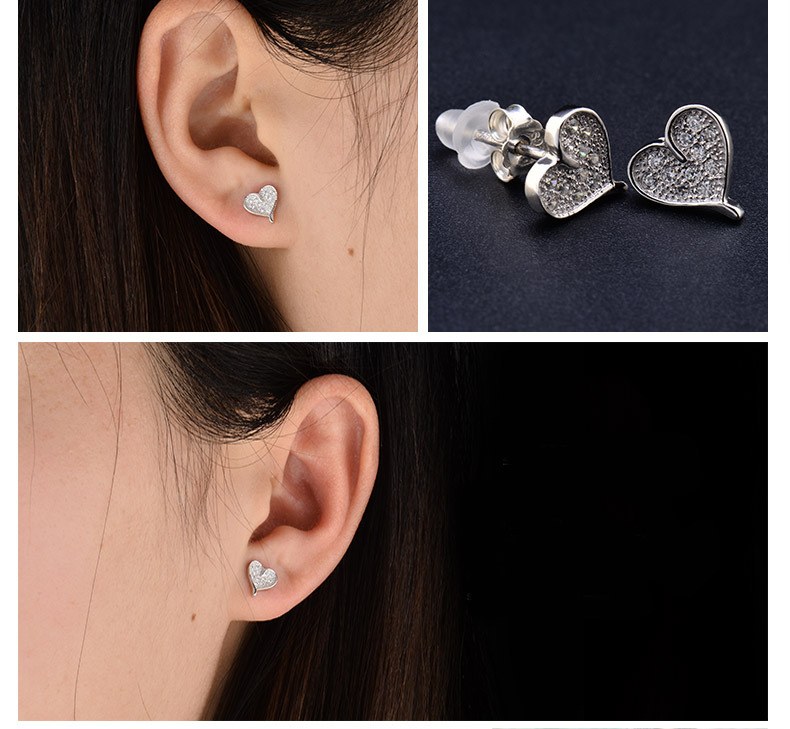 老凤祥款式小清新999纯银耳钉 女气质韩国个性简约森系耳环精致耳骨钉