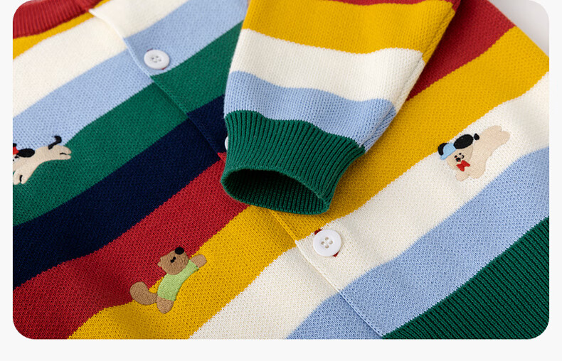Dudu Baby Cotton Sweater Cardigan Spring Children's Cartoon Jacket Kids Girls Boys Top Floral Pattern Size 80 27