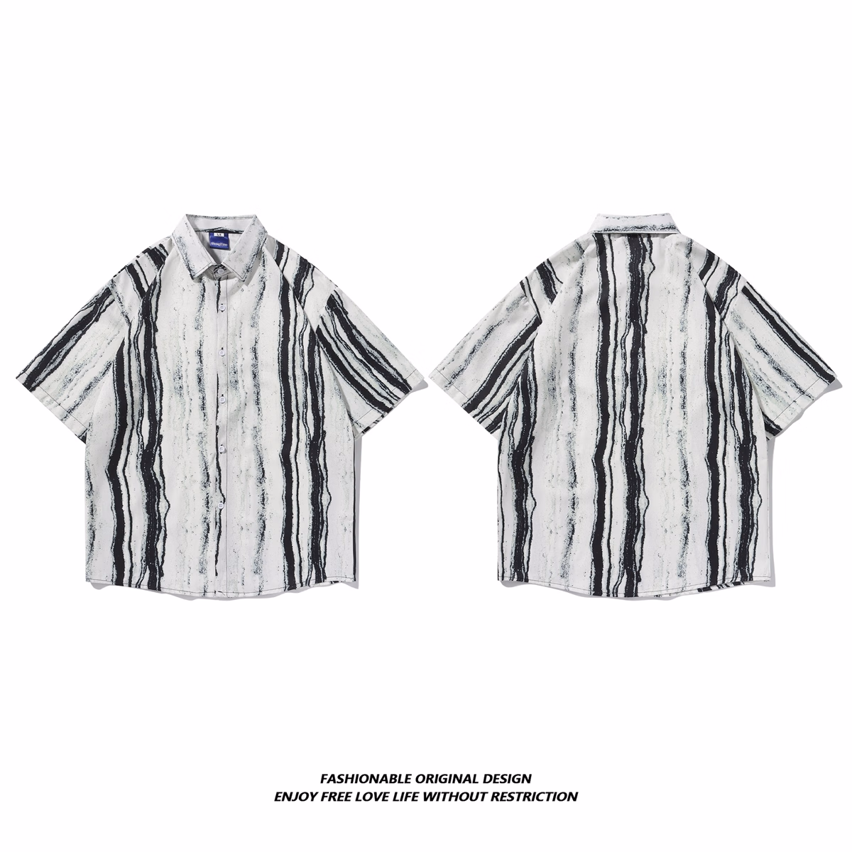 High-end Beach Short-sleeved Shirt For Men And Women, Loose And Thin In Summer, Hawaiian Beach Floral Five [KZD] 5122 Red M_viptrois.com