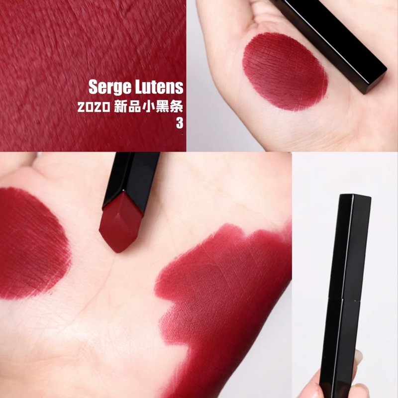 sergelutens芦丹氏小黑条哑光口红allumettelipstick哑光01正红