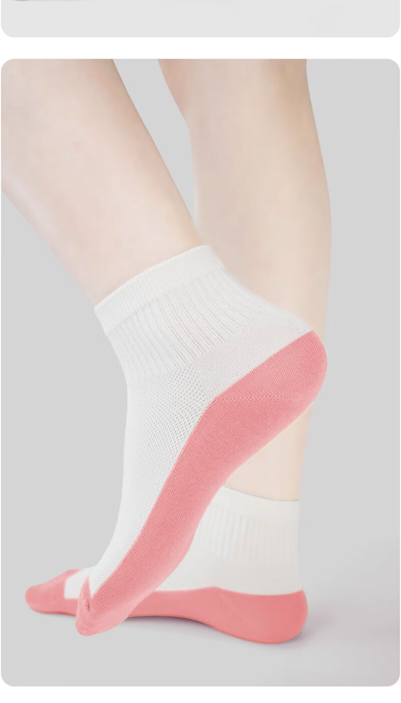Mianmanman Kids Socks Summer Thin Xinjiang Cotton Mesh Breathable Antibacterial Mite-Resistant Sweat-Absorbing Mid-Calf Socks 5 Pairs 20