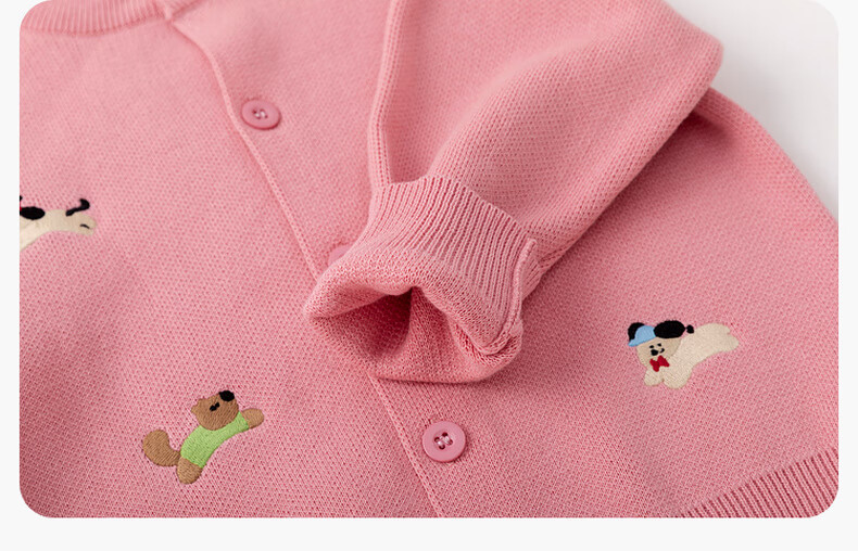 Dudu Baby Cotton Sweater Cardigan Spring Children's Cartoon Jacket Kids Girls Boys Top Floral Pattern Size 80 32