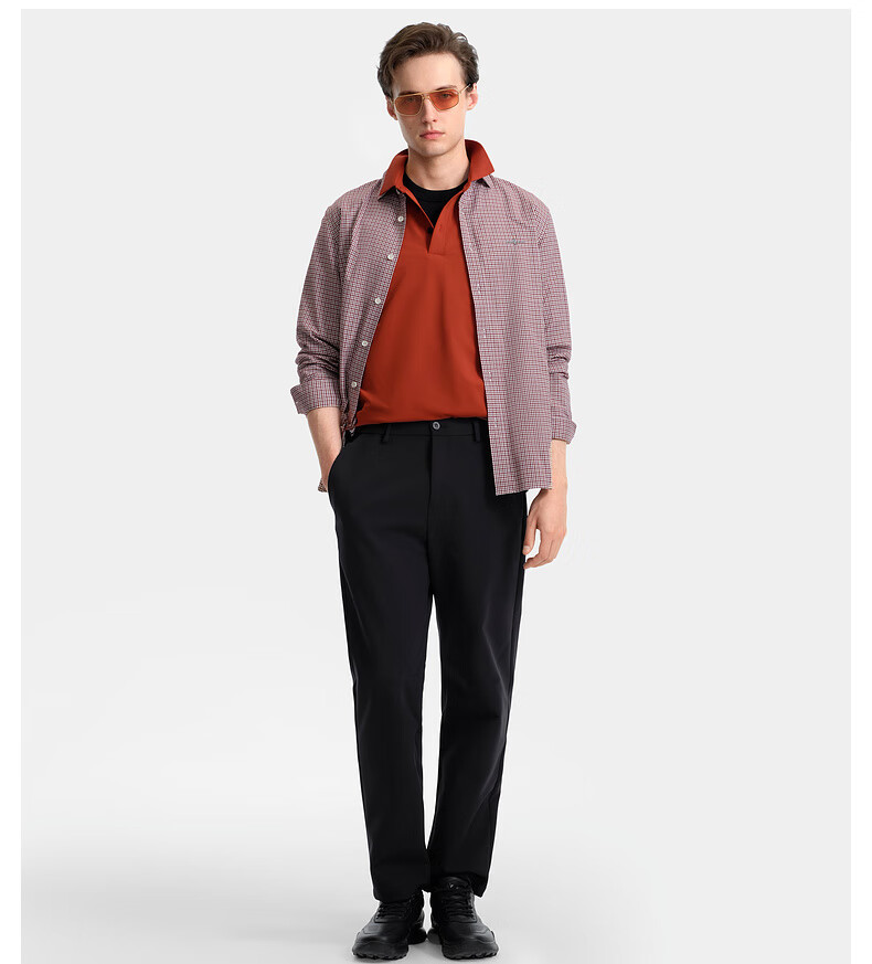 Biyinlefen [Dry Touch Pique] 2025 Autumn New Men's Skin-friendly Stretch Soft Textured Collar Long Sleeve Polo Shirt 12