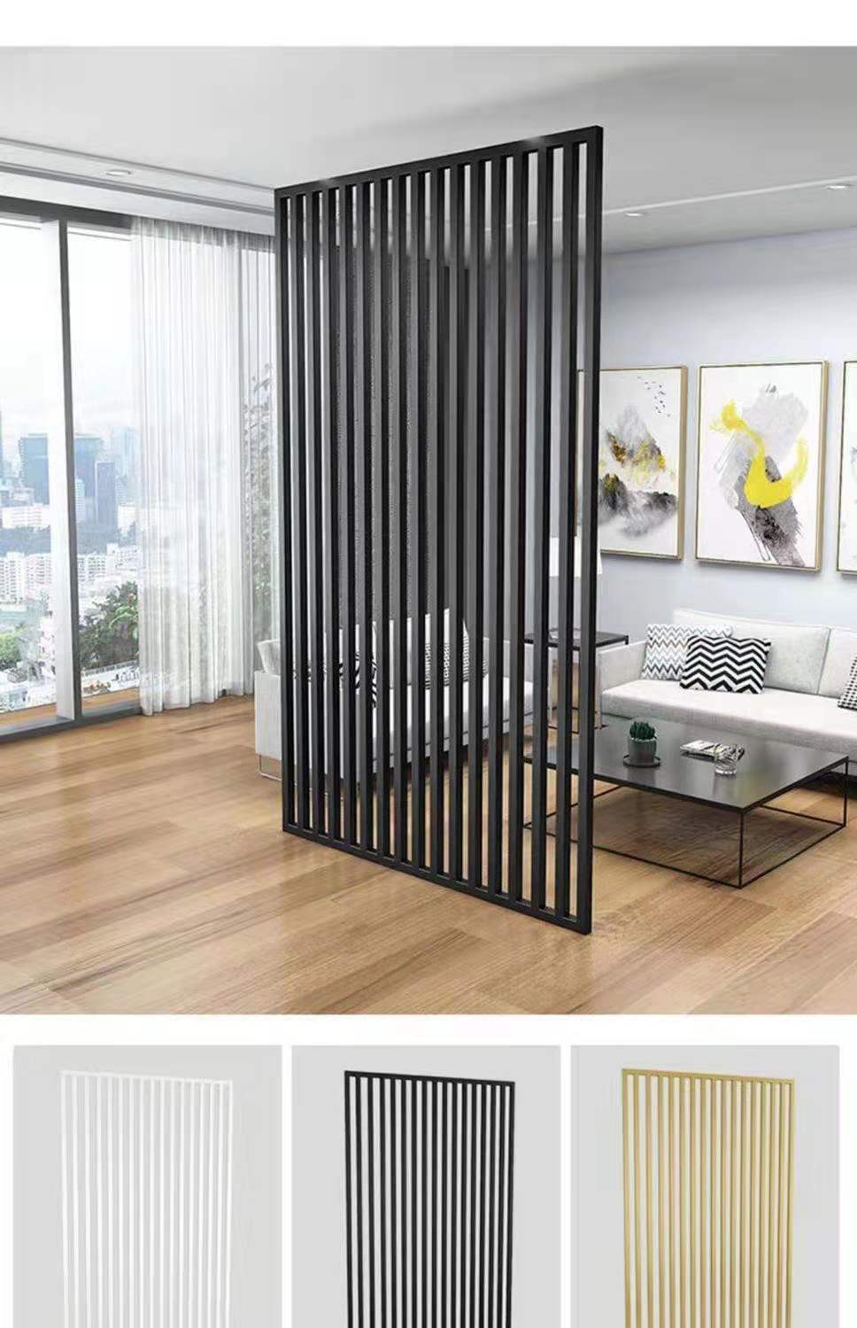 汇德能 屏风金属隔断公司进门遮挡形象墙铁艺隔断门庭形象墙进门办公