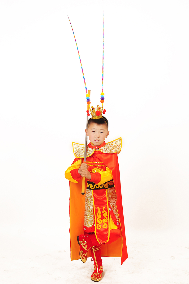 小孩子穿的孙悟空衣服齐天大圣套装儿童西游记演出服美猴王道具舞台