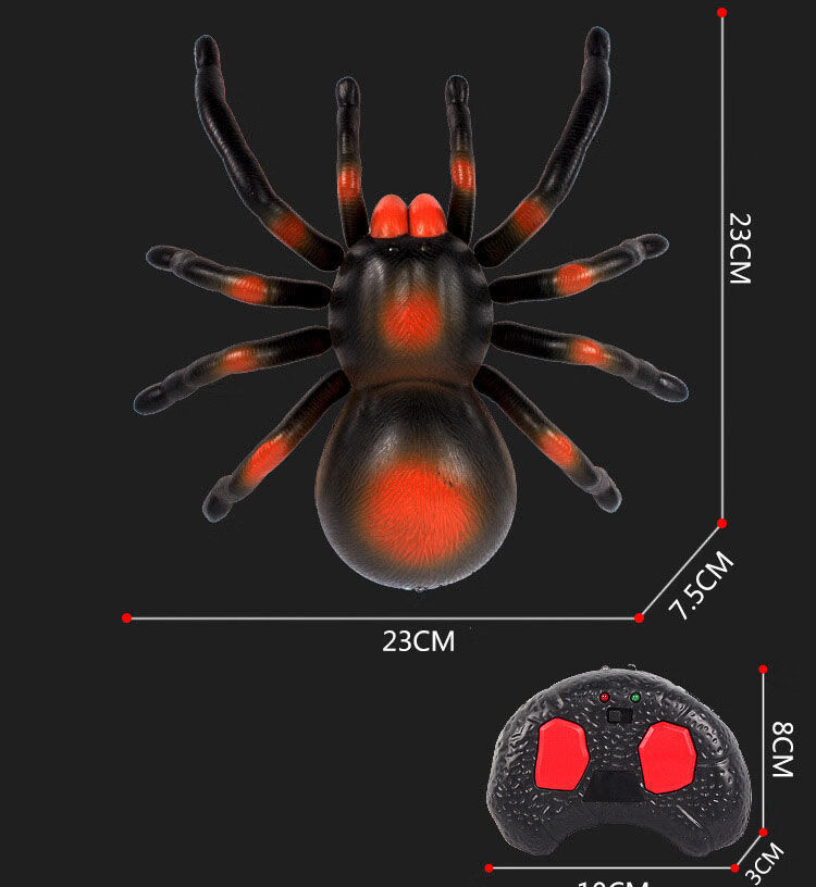 龙霸王龙甲龙蜘蛛会走充电电动仿真动物男孩礼物 遥控大蜘蛛【图片