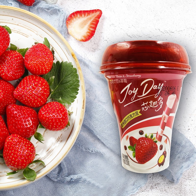 伊利巧克力豆酸奶220g6杯蓝莓草莓芯趣多酸牛奶风味发酵乳吸管蓝莓12