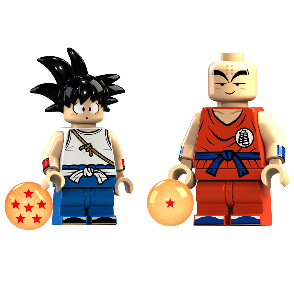 新款七龙珠饺子孙悟空小林天津饭龟仙人兼容楽高拼装积木男孩玩具o款