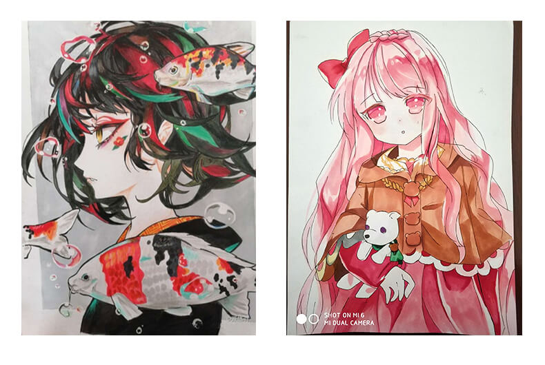 佳途 马克纸4k纸厚硬不透色白卡纸马克笔绘画专用纸荷兰白卡纸a4幼儿