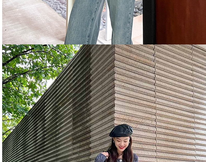 MEIYANG Spring Festival Denim Jeans, High-Waisted Straight Wide-Leg Floor-Length Pants [60 Series in Stock], Washed Blue, XL 9
