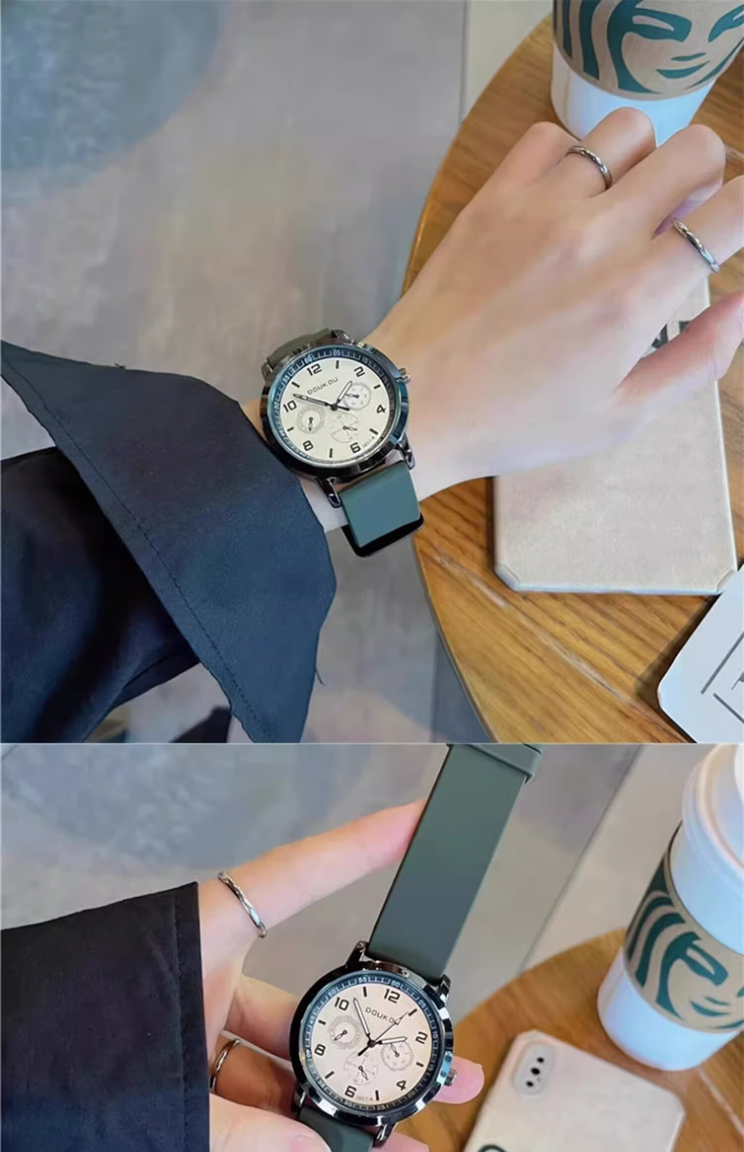 GEORGCOUNT American Retro Exam Watch for Women And Men, Teenagers, Middle And High School Students, Silent Waterproof Quartz Watch 26