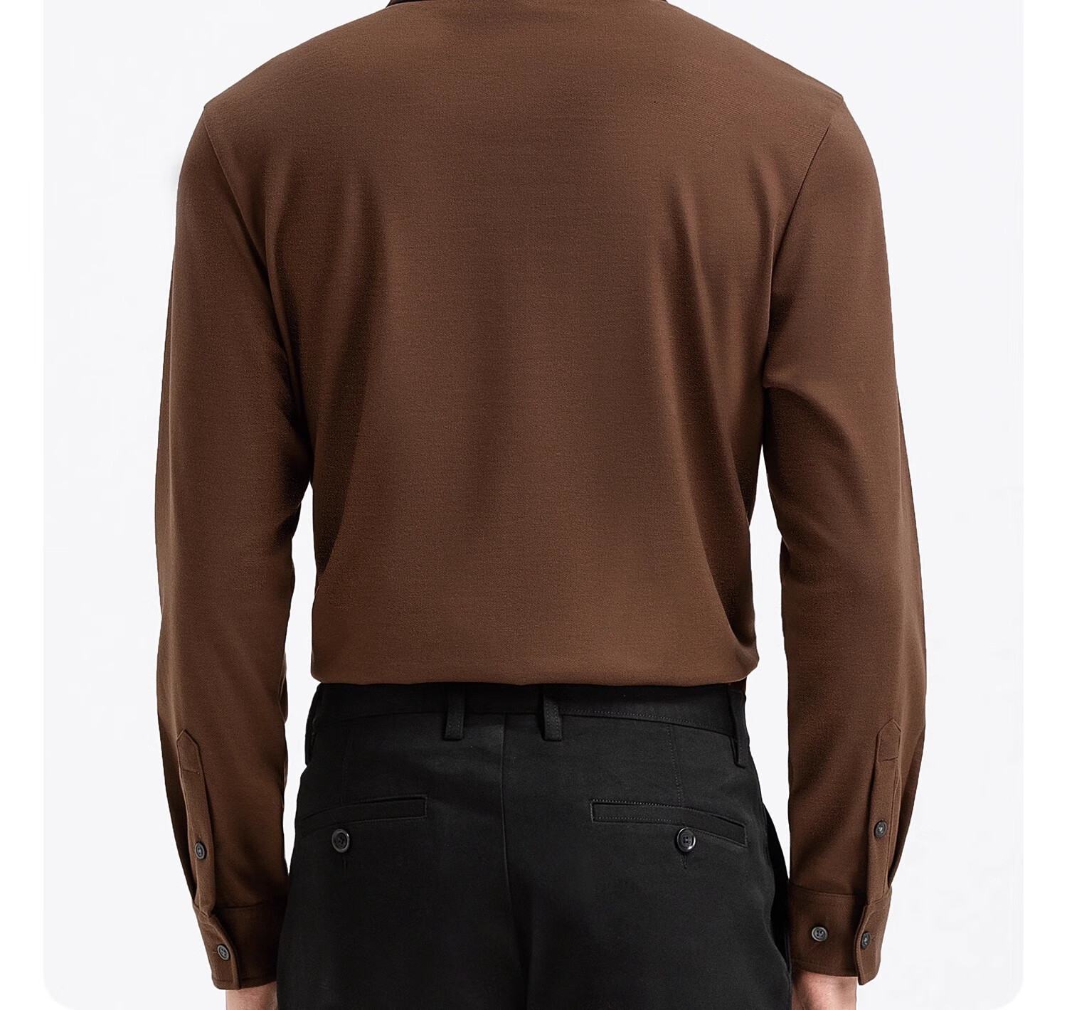 Langdun [Wool Blend] Long Sleeve Polo Shirt Men 2025 Spring Autumn Soft Comfortable Business Casual 17