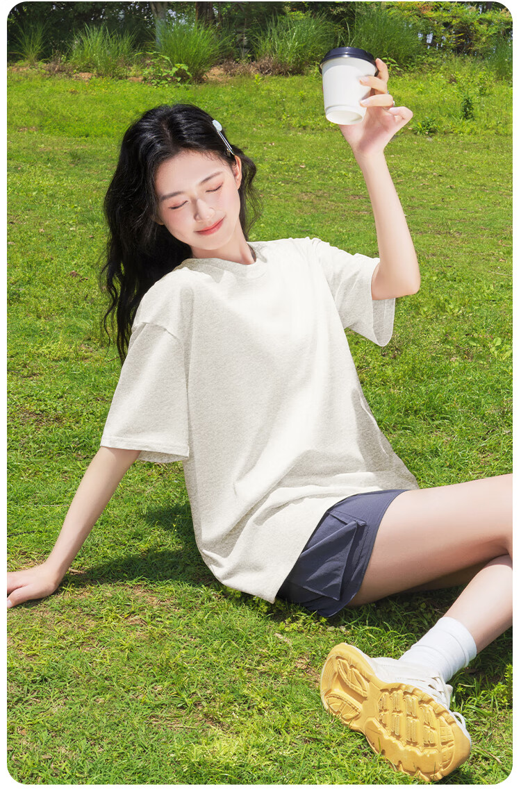Baleno Women's 2026 New Design Casual Loose Fit Cotton T-Shirt Summer Short Sleeve Fashionable Versatile Top 6