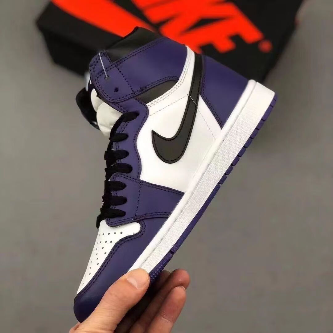 【官方旗舰】air 1 high og aj1 紫葡萄 白紫脚趾 男女运动休闲百搭