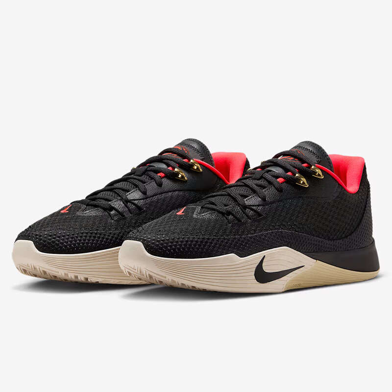 NIKE Men's Basketball Shoes, S.T. FLARE EP Sneakers, HF0232-001 Black/gray, Size 42.5 2