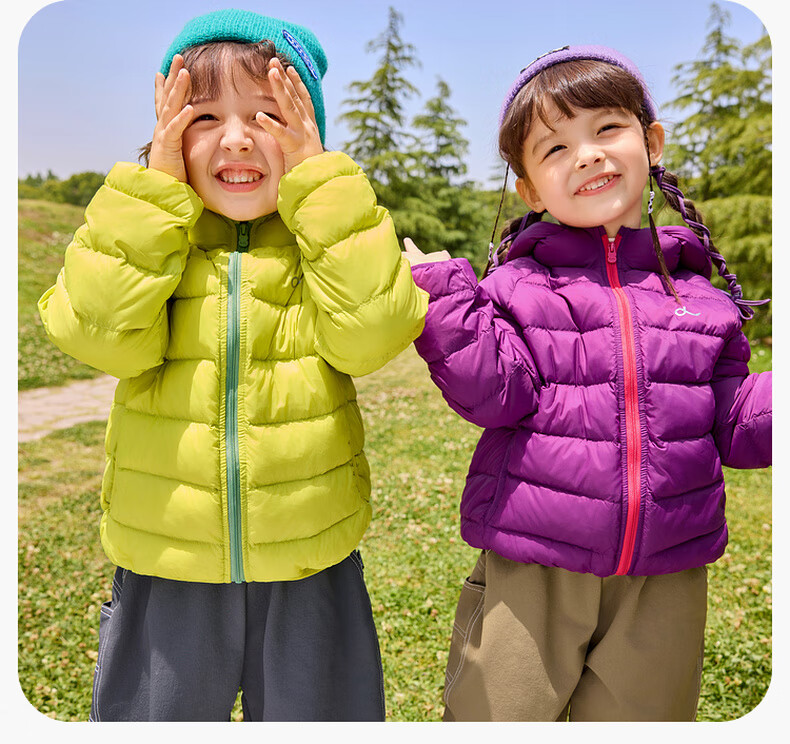 Dudu Kids Lightweight Down Jacket New Year Boys Girls Warm Winter Coat Baby Black Size 90 18