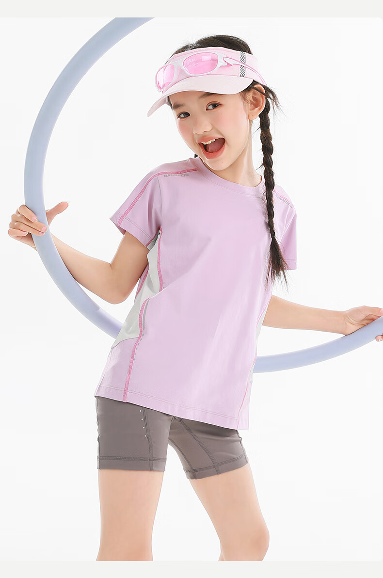 BANDOCIN Boys And Girls Summer Sportswear Quick-Dry Shirt Stylish for Older Children 2026 New Style Deep Sea Blue 140 7