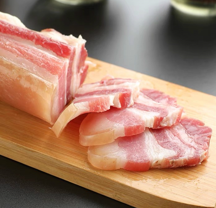 水晶封缸肉风干五花腊肉农家手工自制土猪后腿腌制水晶咸肉400g风干五