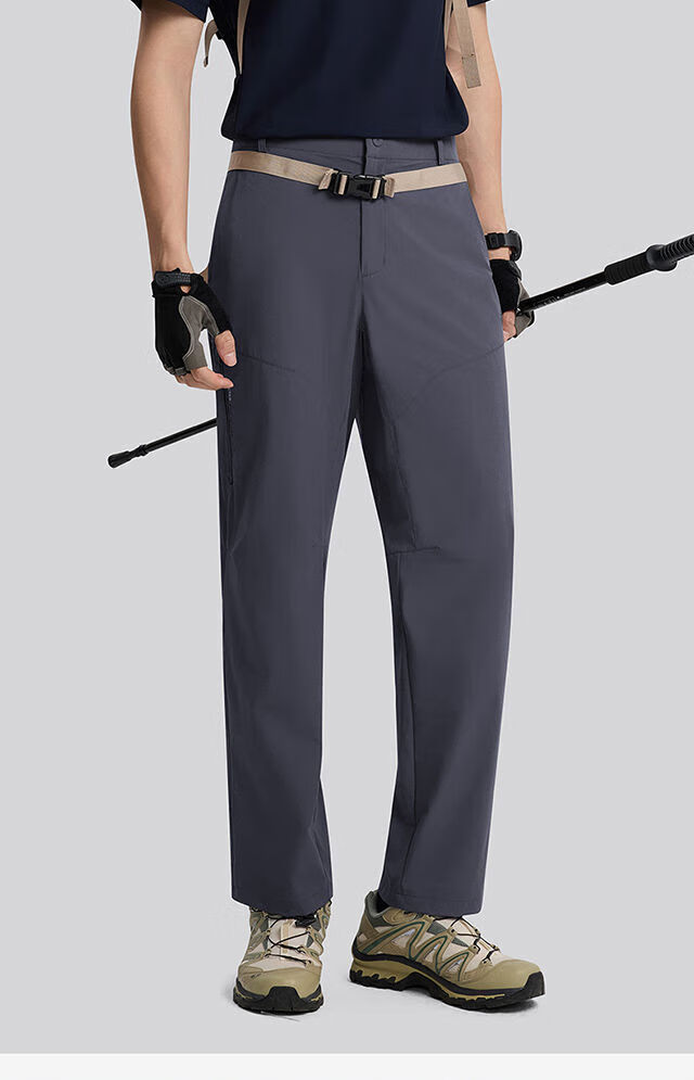 TECTOP Men's Outdoor Hiking Sports Casual Pants Aurora Gray Mountain Style Breathable 3XL 26