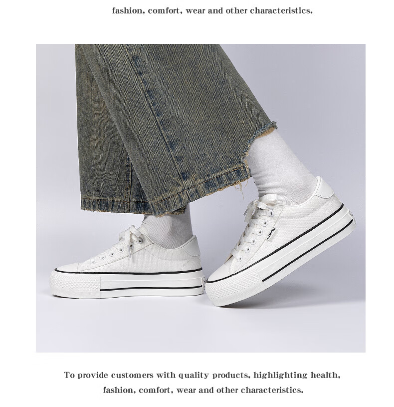 Global Platform Canvas Shoes Women's 2026 New Summer Height Increasing Casual Sneakers Popular White Lightweight Shoes 7