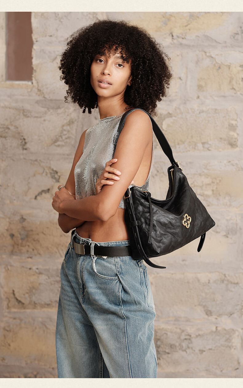 CASSILE [Celebrity Style] Cassile Tote Bag for Women, Vegetable Tanned Leather Light Luxury Crossbody Hobo Bag, Birthday Gift 8