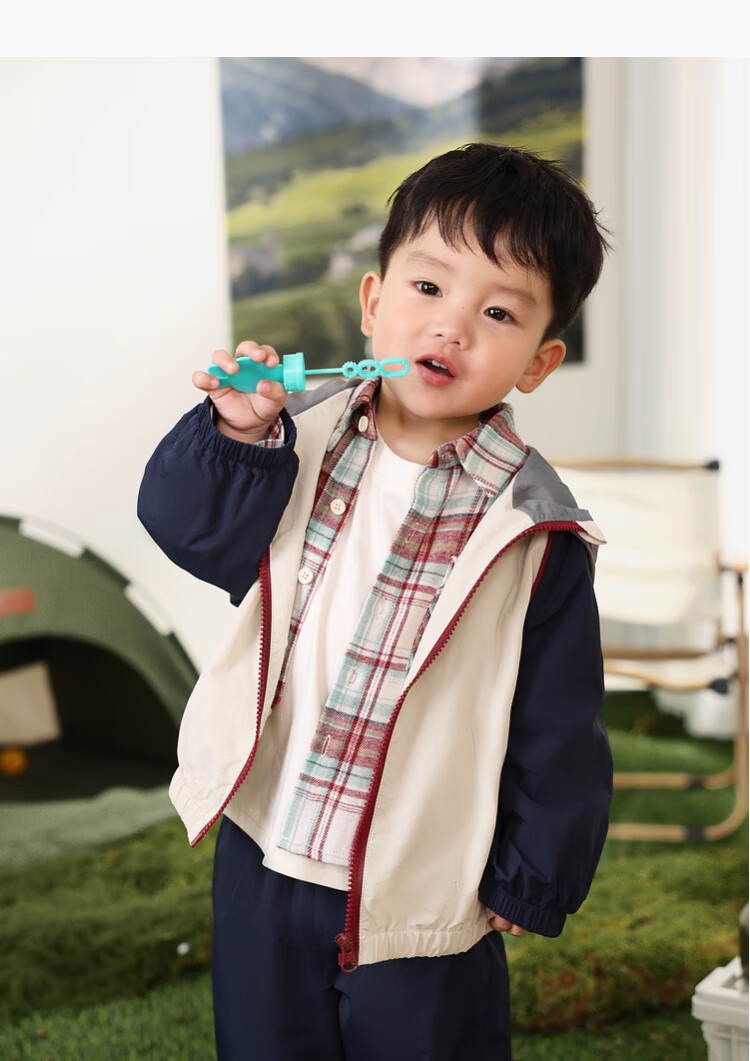 LUSON Baby Boy Sports Windbreaker Set, Spring And Autumn 2025 New Style Long-Sleeve Jacket, Outdoor Long Pants, Infant Autumn Outfit 8