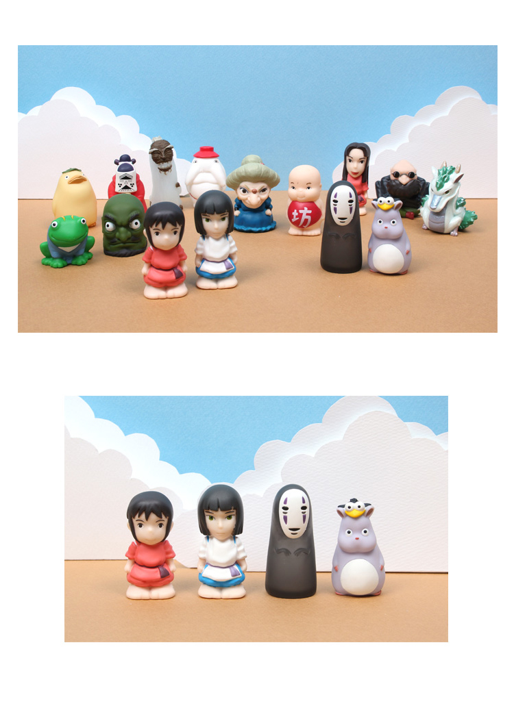 橡子共和国旗舰店迷你塑胶摆设千与千寻手办手指玩偶日本宫崎骏动漫