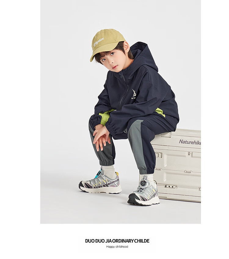 Duoduo Boys Trendy Spring Autumn Set Outdoor Softshell Jacket and Sports Pants Kids Stylish Patchwork Two-Piece 9