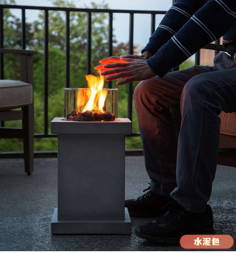 燃气取暖壁炉丙烷取暖炉燃气罐壁炉真火取暖器家用迷你室外户外露营