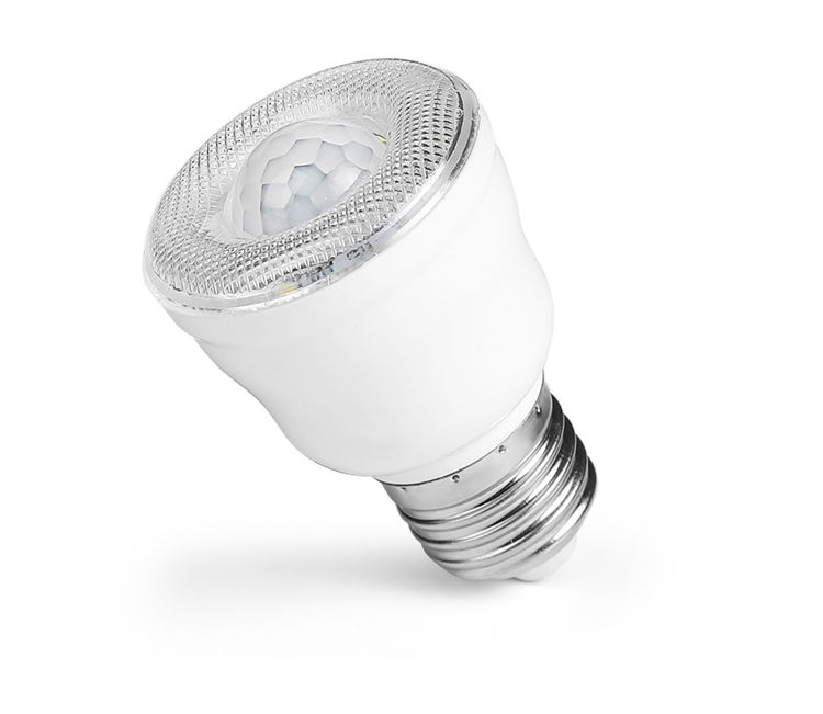 感应灯泡人体感应灯led走廊卧室节能过道小夜灯插电 直插 2w-暖光