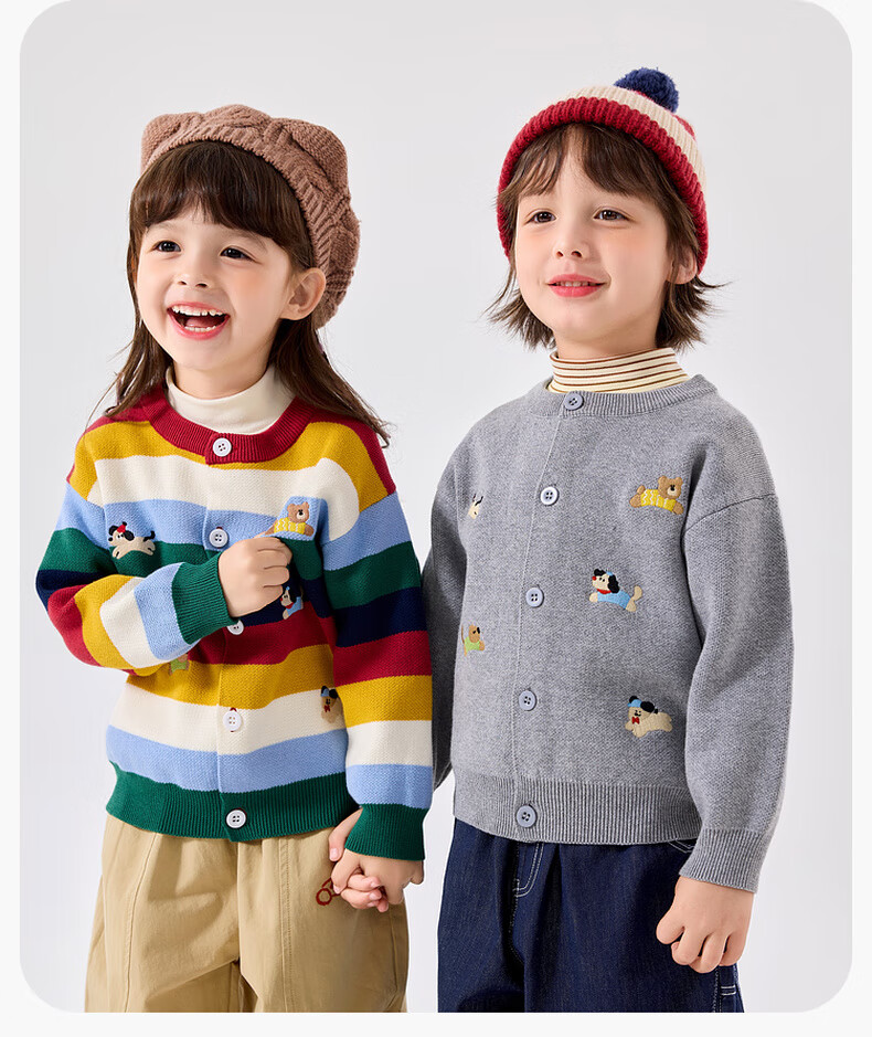 Dudu Baby Cotton Sweater Cardigan Spring Children's Cartoon Jacket Kids Girls Boys Top Floral Pattern Size 80 11
