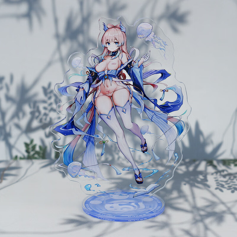 大立牌亚克力动漫摆件原神魈钟离胡桃雷电将军摆台漫展 莫娜 高或宽约
