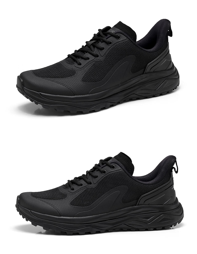 Qiangren Outdoor Fitness Sports Men's Shoes 3515 Lightweight Cushioning Mesh Running Shoes New Breathable Training Shoes Black 40 11