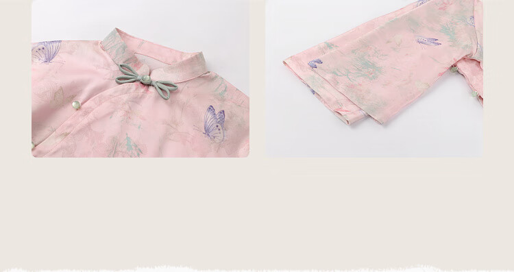 LUSON Little O Baby Girl, New Chinese-Style Outfit for Girls, Autumn 2025 Chen Da Zhu Children's National Style Two-Piece Set 2
