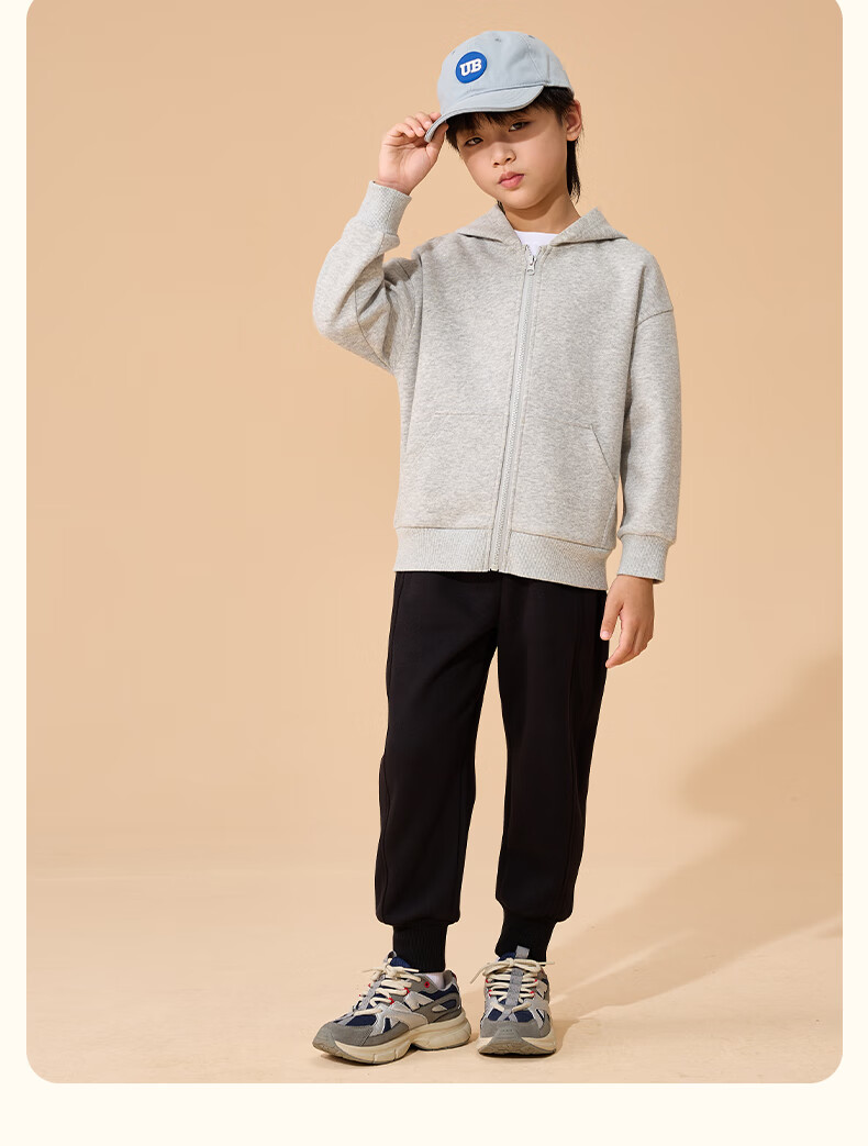 JEANSWEST Boys' Set 2025 New Girls' Autumn Children's Hooded Sweatshirt Boys' Trendy Jacket Girls' Spring and Autumn Top 6