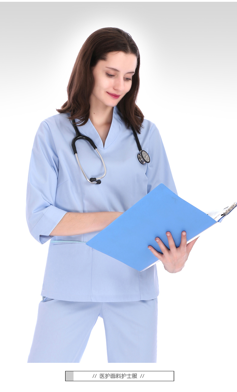 艾威护士服医生服装女白大褂长袖两件套工作服 白色 s【图片 价格