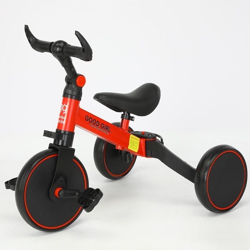 儿童三轮车脚踏多功能滑步车 1-4岁宝宝三合一溜溜车男女孩滑滑车