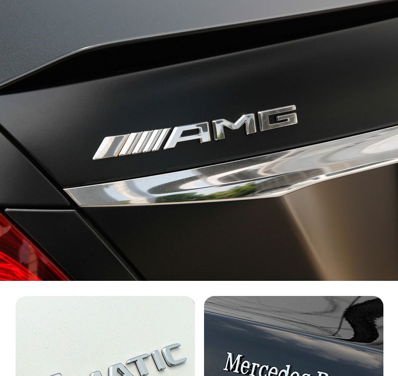 享惠油 奔驰尾标车贴改装 新e级c级奔驰c260l/奔驰e300l/glc/amg字母