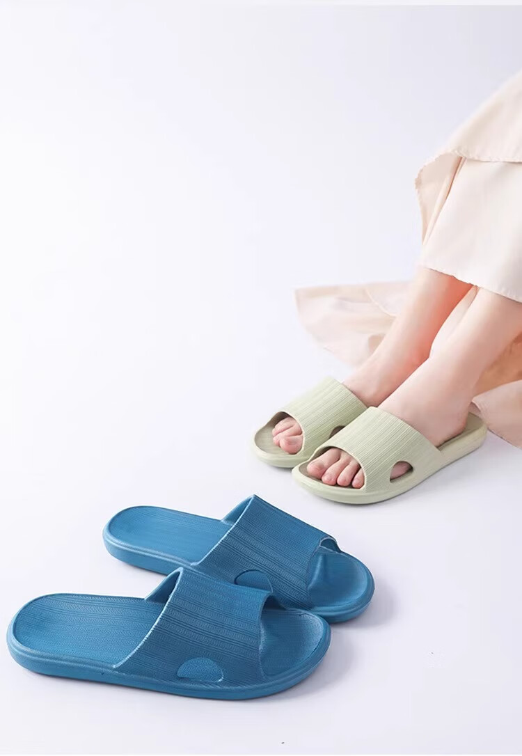 LangSha New EVA Slippers for Men And Women, Couples' Home Wear, Summer Bathroom Non-Slip Thick Sole Squishy Feel, Light Pink, Size 39-40 11