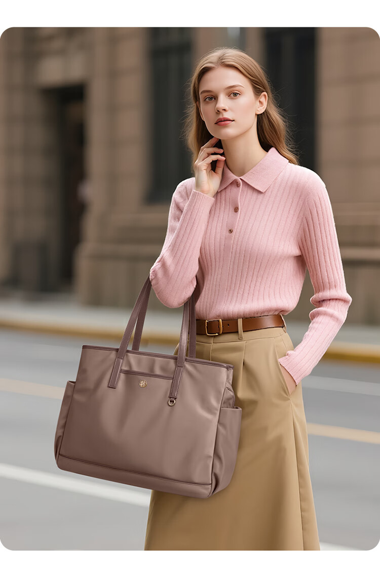 GOLF Shoulder Laptop Bag, Commuter Tote Bag for Women, 14/15.6-Inch Notebook Handbag, Business Large Capacity Briefcase 4