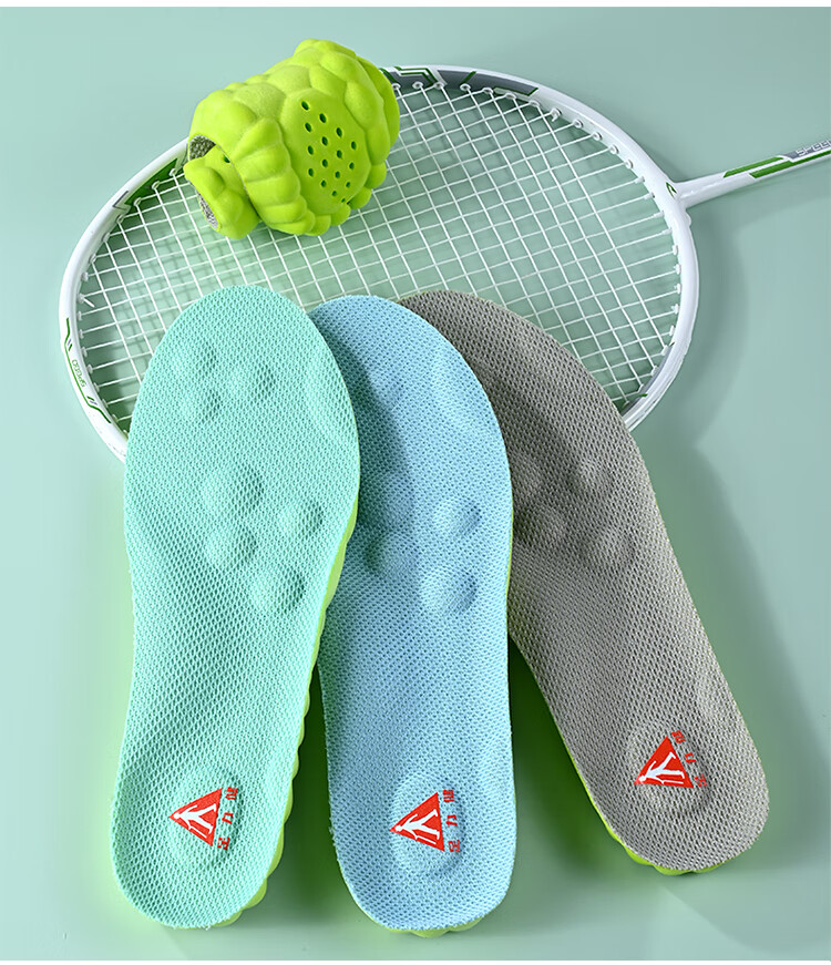 Zulijian Sports Military Training Insoles for Men, Mugwort Sweat-Absorbing, Odor-Resistant, Antibacterial, Long-Standing Arch Support, Green Gray, 2 Pairs, Size 41-42 15